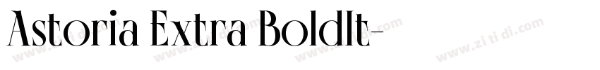Astoria Extra BoldIt字体转换